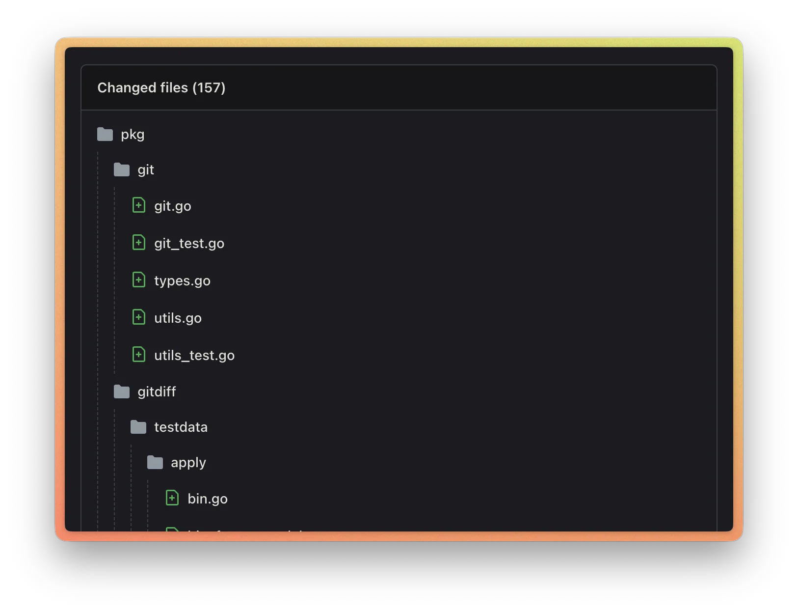 Gitmal File Tree